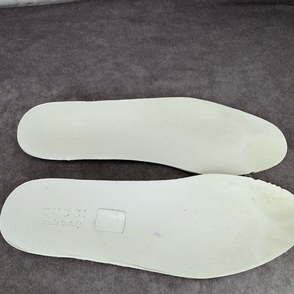 Gucci Basket Low 'White Demetra Green' Trainers 698785 Size 9 - Picture 13 of 16